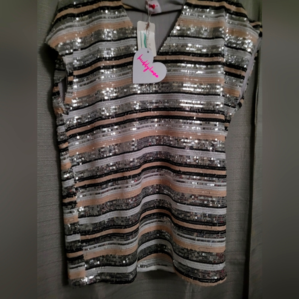 Sequin Dress, multicolored, NWT, SZ: SM